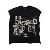 Mixed Emotions “Newspaper” Sleeveless tee
