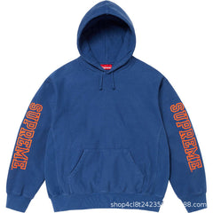 Supreme Sleeve Logo Hooded Sweatshirt - Royal Blue