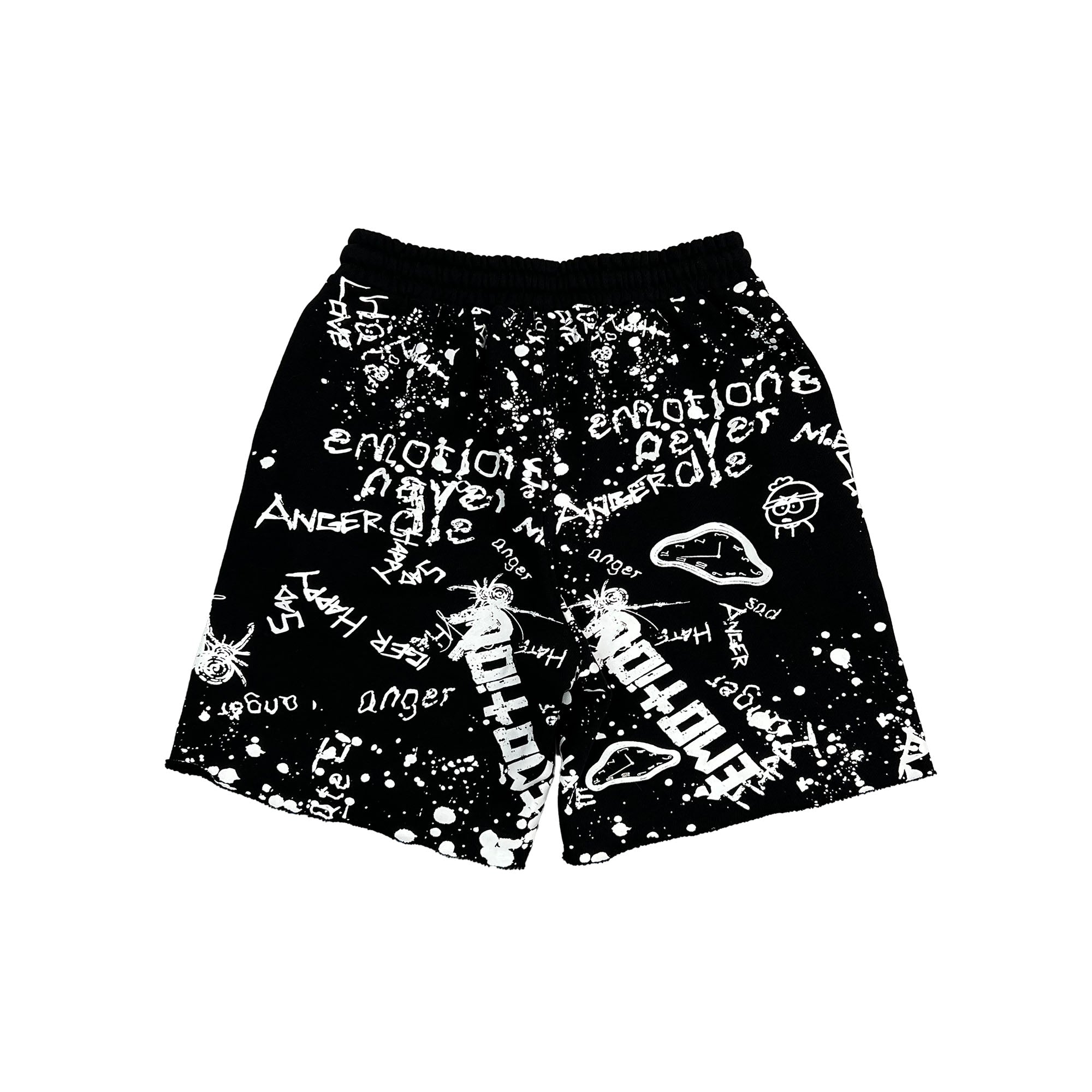Mixed Emotions Black “Graffiti” Shorts