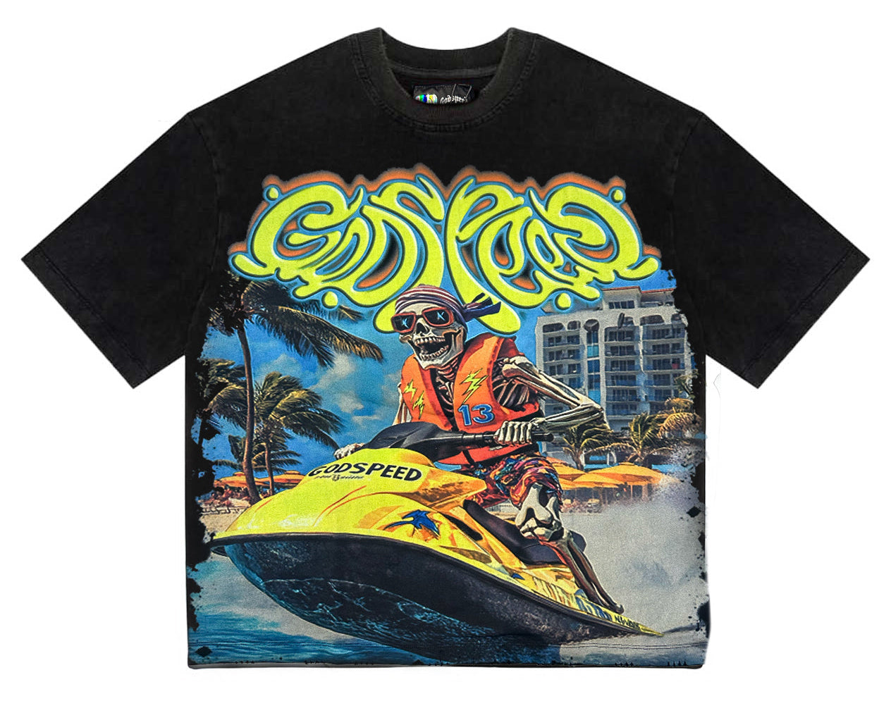 Godspeed Miami Jet Ski Tee Black *Miami Exclusive*