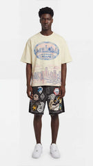 Godspeed Patchwork Denim Shorts V2 Grey