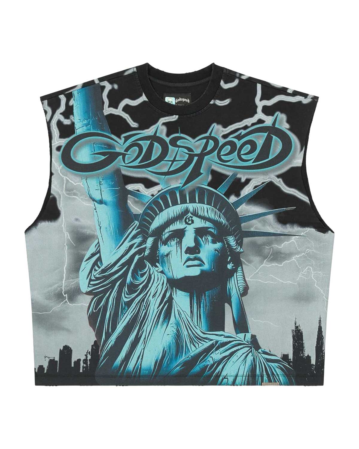Godspeed Voltage Sleeveless Tee Black/Wolf Grey