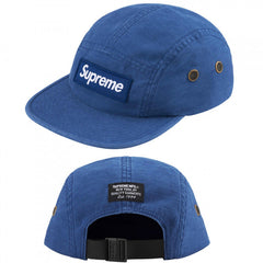 Supreme Royal Blue Canvas 5-Panel Box Logo Camp Cap